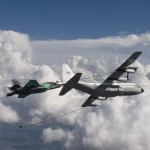 The KC-130 refuels the F-35B test aircraft in flight August 2009. The USMC operates its vertical assets, including the Harrier, close to the battlespace. The USMC operates its air assets in integration with its ground forces, and the F-35 B, the replacement for the Harrier, will be used as a key C4ISRD asset for the ground forces. As such, refueling from USMC tankers is part of the integrated operational approach of the USMC. <br />Source: Lockheed Martin F35B and C130