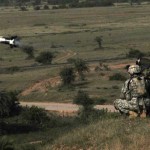 Under the instruction of a Soldier assigned to the 2nd Squadron, 14th Cavalry Regiment, "Strykehorse," 2nd Stryker Brigade Combat Team, 25th Infantry Division, an Indian army soldier assigned to the 31st Armored Division fires a Javelin missile Oct. 24 as part of Exercise YudhAbhyas 09. This is the first time an Indian army soldier has fired the Javelin weapon system.<br /><em>Credits: 2nd Stryker Brigade 25th Infantry Division , 10/14/09, Location: Camp Bundela, IN</em> Indian army soldier fires a Javelin missile