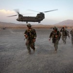 Afghan Commandos and coalition soldiers return to Forward Operation Base Airborne, Afghanistan, after an air assault mission on Sept. 28. <br />Credit: Joint Combat Camera 9/28/09 Afghan Commandos and coalition soldiers return to Forward Operation Base Airborne, Afghanistan, after an air assault mission on Sept. 28. <br />Credit: Joint Combat Camera <br />9/28/09