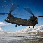 Chinook-in-Snow-StormA U.S. Army CH-47 Chinook helicopter prepares to land at Forward Operating Base Airborne, Afghanistan, after a two-day snow storm. <br /><em>Credit: Joint Combat Camera Afghanistan, 11/25/09, Location: FORWARD OPERATING BASE AIRBORNE, AF</em> Chinook in Snow Storm