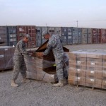 <p>Spc. Matthew Joy and Pfc. Justin Long, both Kalispell, Mont., natives, and order specialists with the 639th Combat Sustainment Support Company, 620th Combat Sustainment Support Battalion, 96th Sustainment Brigade are working on organizing and getting accountability of meals-ready to eat in order to get them ready for pickup from another unit.</p><p>The job is to take all expired food rations from all over Iraq, organize them, sort them, and either have the food inspectors extend the shelf life of them and issue them to soldiers or condemn them and burn them. It may sound simple, but the quantities involved in a process like this can be mind boggling, not to mention the nine years the military has maintained operations in Iraq. </p><p>According to Staff Sgt. Nicholas Bedwell, the noncommissioned officer in charge for the Class I yard and a Kalispell, Mont. native, the 639th handled over 3.2 million dollars of expired rations and have saved the government over 1.8 million dollars by re-issuing expired rations cleared by the food inspectors. </p><p><em>Credits: 13th Sustainment Command (Expeditionary), 10/27/09</em></p> Iraq Withdrawal Preparations