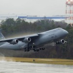 The second test C-5M lands in Dover AFB in February 2009 and constitutes the second three fully modernized developmental test C-5M aircraft to the US Air Force. Some of the older C5s are being retired and the savings from the retirement plus the savings from new efficiencies for the modernized C5s pay for themselves in operational savings. According to a 2008 USAF estimate (which is the current program of record), for the mixed C-5 fleet (52 C-5Ms plus 59 AMP C-5As) there will be a reduction of operation costs by $15 billion and a Reduced Total Ownership Cost of $8.9 Billion. <br />Credit: Lockheed Martin Corporation C-5M lands in Dover AFB