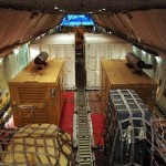 Submarine rescue cargo aboard a C-5. The significant lift capability of the aircraft allows an inclusive capability to perform missions with limited numbers of lift aircraft. It can carry a 285,000 lb. payload compared to 164,900 lb. payload for the C-17. <br />Source: Lockheed Martin Corporation Submarine rescue cargo aboard a C-5