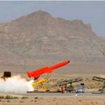 The Iranian Defense Ministry claims to show the launch of the long-range drone, dubbed Karar, location unknown (Credit Photo: Defense News, Agence France-Presse) The Iranian Defense Ministry claims to show the launch of the long-range drone, dubbed Karar, location unknown (Credit Photo: Defense News, Agence France-Presse)