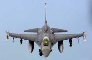 An F-16 Fighting Falcon flies a close air support mission over Iraq May 7, 2006. The Hill Air Force Base F-16 is deployed to Balad Air Base, Iraq, in support of Operation Iraqi Freedom. (Credit: US Central Command Air Forces 5/7/06) An F-16 Fighting Falcon flies a close air support mission over Iraq May 7, 2006. The Hill Air Force Base F-16 is deployed to Balad Air Base, Iraq, in support of Operation Iraqi Freedom. (Credit: US Central Command Air Forces 5/7/06)