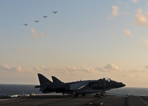 Ospreys Landing Aboard USS Iwo Jima