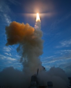 Japanese navy conducts missile test