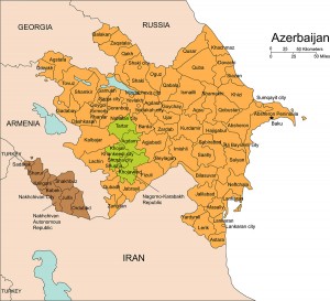bigstock-Azerbijan-with-Administrative--6601980