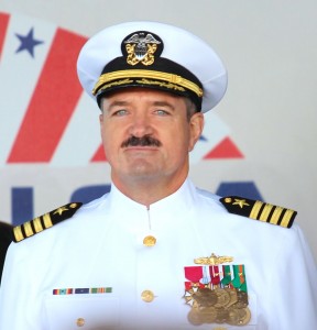 Captain Hall at the Christening Ceremony