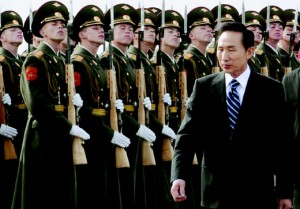 President Lee in russia in 2008