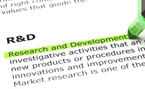'Research and Development' highlighted in green