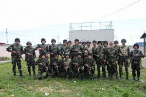Azerbaijan works with international forces to promote peace and stability in Afghanistan. Azerbaijan army soldiers from the Azerbaijan Armed Forces gather together during a military advisory team (MAT) and police advisory team (PAT) training exercise at the Joint Multinational Readiness Center in Hohenfels, Germany, Sept. 14, 2012. This exercise was designed to replicate the Afghanistan operational environment in order to prepare MATs and PATs for counterinsurgency operations with the ability to train, advise and enable the Afghanistan National Army and the Afghanistan National Police. http://www.dvidshub.net/image/666466/military-advisory-team-police-advisory-team-ii-training-exercise#.UgDTfhZ9kto#ixzz2bBVhNNlI
