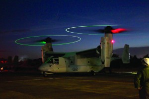 Training and partnerships matter when engaging in a crisis such as the Typhoon crisis relief effort. This Osprey was part of a training exercise in the Philippines earlier this year. The Osprey prepares for take off for night low-altitude training Jan. 24 on Antonio Bautista Air Base in Puerto Princesa, Palawan, Republic of the Philippines. Ospreys conducted day and night low-altitude training Jan. 23-24 2013 in the Republic of the Philippines, marking the Marine Corps’ first Osprey training in the Republic of the Philippines and the first low-altitude training the pilots and crew have conducted since the aircraft’s Oct. 2012 arrival to Okinawa. The Osprey is with Marine Medium Tiltrotor Squadron 265, Marine Aircraft Group 36, 1st Marine Aircraft Wing, III Marine Expeditionary Force. Credit: 1st MAW.