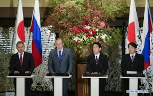 The Russians and Japanese recently held a major meeting in Tokyo which encompassed security and defense as well. How far can the relationship go? Credit Photo: Xinhua