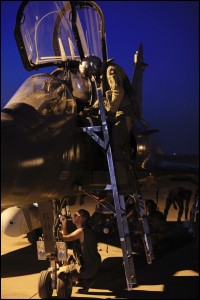 Bamako based French jet bombers Mirage 2000 D coming back from operation in north Mali. Credit: French MOD