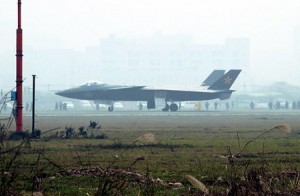 J-20 prototype which flew shortly before Gates visit. Recently, Gates explained that "Gates, 70, said in an interview yesterday that former president President Hu Jintao “did not have strong control” of the People’s Liberation Army. The “best example,” Gates said, was China’s rollout of its stealthy J-20 fighter jet during a visit he made in January 2010." Credit Photo: Kyodo News, 2011
