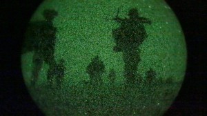 Marines conduct patrols through the night during the Infantry Officer’s Course aboard San Clemente Island, Calif., Mar. 24. The Marines patrolled a total of 23 km before taking the final objective during the course. Credit: Marine Corps Air Station Miramar / 3rd Marine Aircraft Wing, 3/24/14