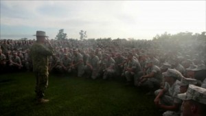 Brigadier Gen. John Frewen, commanding officer, 1st Brigade, Australian Army, discusses objectives for the deployment and the importance of training with Marine Rotational Force – Darwin. The Marines with MRF-D will conduct unilateral training and bilateral training with the Australian Defence Force in the Northern Territory and at existing ADF facilities during the six-month rotation.Marine Rotational Force Darwin, 4/11/14