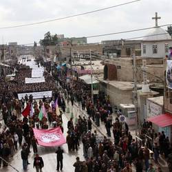 ©LAPRESSE) MOSUL. PROTESTS OVER ATTACKS ON CHURCHES