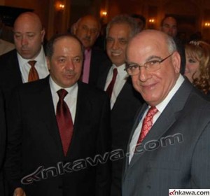 Joseph Kassab with Kurdish President Barzani in Washington. 