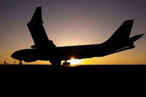 Royal Australian Air Force KC-30A Multi Role Tanker Transport aircraft maintenance crew prepare to launch the jet at dusk, commencing another mission refuelling Coalition aircraft over Iraq. Credit: Australian MOD, 11/24/14