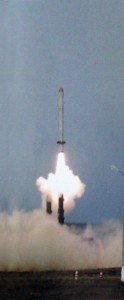 A Russian GLCM is launched from an Iskander-K launcher at Kapustin Yar in 2007.