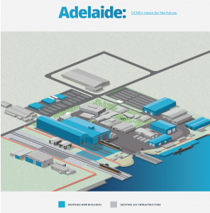Projected construction at Adelaide to shape the facility to build and sustain the new class of submarines. Credit: DCNS