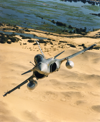 Two-seat Rafale in flight Two-Seat Rafale In Flight (courtesy: Dassault Aviation; F. Robineau)