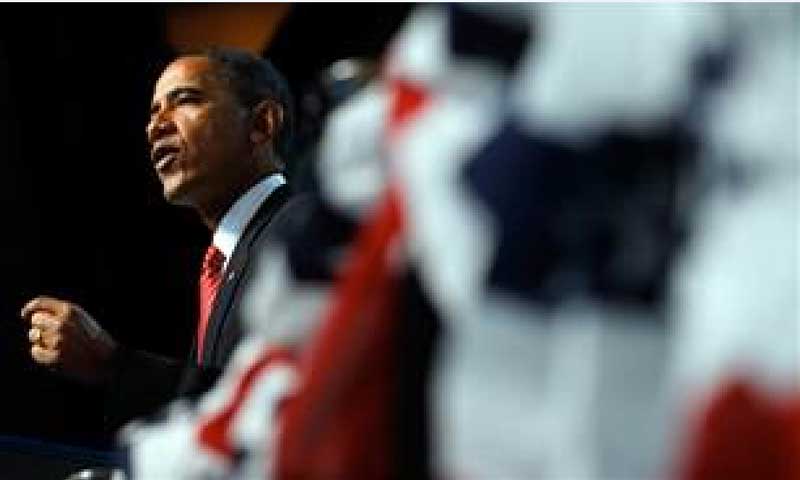 President Obama during the speech (Credit Photo: Charles Dharapak/AP via http://www.msnbc.msn.com/id/38518416/ns/politics/)