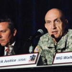 Major General Nick Justice, right, commanding general of U.S. Army RDECOM, Baltimore Convention Center, August 25, 2010 (Credit Photo: Conrad Johnson, RDECOM Public Affairs) Major General Nick Justice, right, commanding general of U.S. Army RDECOM, Baltimore Convention Center, August 25, 2010 (Credit Photo: Conrad Johnson, RDECOM Public Affairs)