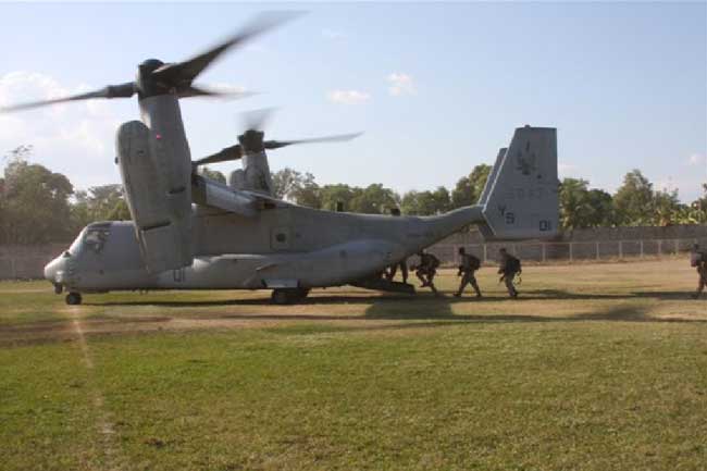 The V-22 Osprey (Credit photo: USMC)
