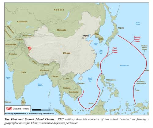 (Credit map: 2010 Annual Report to Congress on Military and Security Developments Involving the People’s Republic of China)