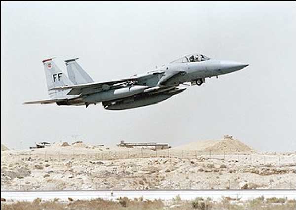 The administration could sell as many as 84 F-15 fighter jets (Credit: Scott Applewhite, Washington Post, http://www.washingtonpost.com/wp-dyn/content/article/2010/09/13/AR2010091306429.html) The administration could sell as many as 84 F-15 fighter jets (Credit: Scott Applewhite, Washington Post, http://www.washingtonpost.com/wp-dyn/content/article/2010/09/13/AR2010091306429.html)