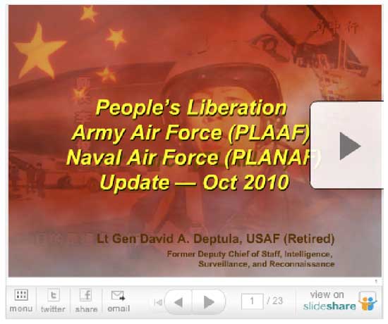 For an overview on PRC Evolving Air Power by General Deptula see https://www.sldinfo.com/?p=14160 (Credit: Deptula)