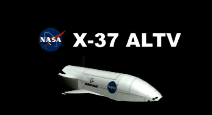 X-37, Video from NASA (Credit: http://www.youtube.com/watch?v=SPKGGkKoQsQ)