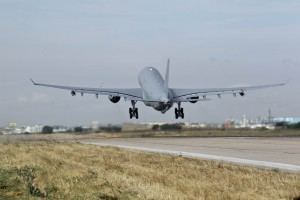 A330MRTT Tanker for Australia Leaving Spain May 27, 2011 (Credit: Airbus Military.)