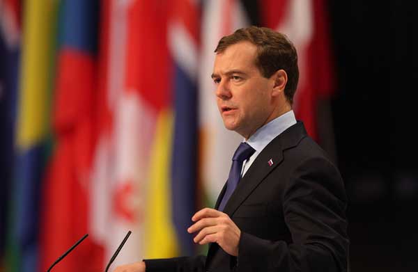 President Medvedev at the Lisbon Summit (Credit: http://bit.ly/kqpgku)