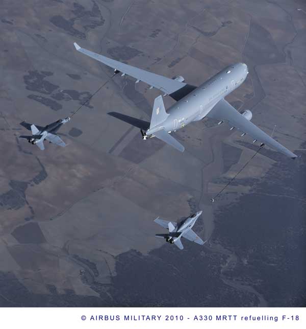 Europeans are adding new power projection capabilities such as the A330MRTT. Credit: Airbus Military)