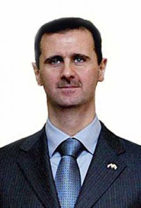 President Assad (Credit: http://upload.wikimedia.org/wikipedia/commons/thumb/2/2d/Syria.BasharAlAssad.01.jpg/225px-Syria.BasharAlAssad.01.jpg)