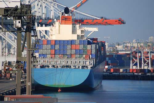"Almost half of all US containerized cargo comes through the Port of Los Angeles/Long Beach." -Rear Admiral Costillo (Credit: Bigstock)