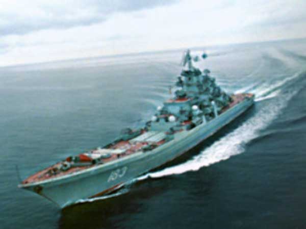 Peter the Great nuclear powered cruiser (Credit: http://rt.com/news/russian-navy-set-for-us-backyard-exercise/)