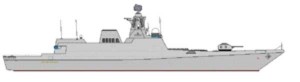 Projected new class of Russian frigates (Credit: http://en.wikipedia.org/wiki/Admiral_Sergey_Gorshkov_class_frigate)