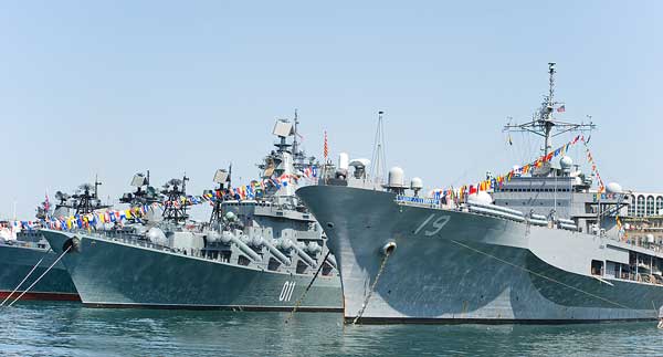 USN 7th Fleet Visit to Russian Port at Vladivostok. How much collaboration is possbile? (Credit: Bigstock)