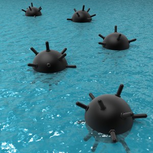 bigstock-Floating-mines-at-sea-21450776