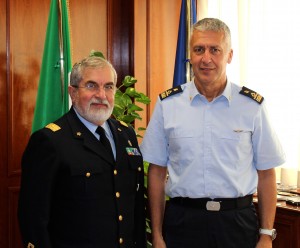 Lt. General Domenico Esposito and Brigadier General Giuseppe Lupoli after the SLD interview.  Credit: SLD 
