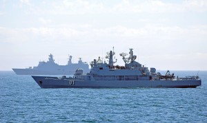 The Finnish ship FNS Pohjama (01), right, sails next to the Royal Danish Navy ship HDMS Absalon (L16) during exercise Baltic Operations (BALTOPS) 2013. Navy Media Content Services, 6/11/13. 