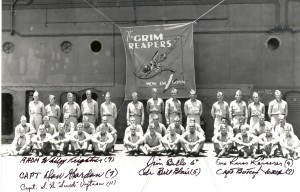 The original 1942 Grim Reapers aboard the USS ENTERPRISE (CV-6).