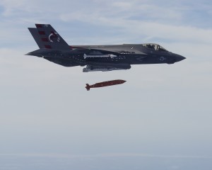 CF-05 Flt 180 First separation of a JSOW (AGM-154) from an F-35, piloted by CDR Theodore Dyckman from NAS Patuxent River, MD on 23 March 2016 